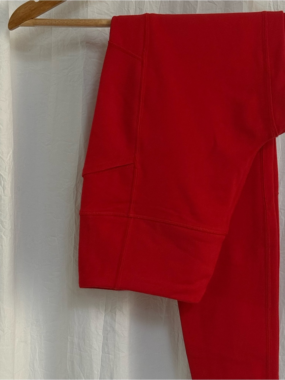 Soft Surroundings Ponte Pull On Skinny Pants S Red Stretch Knit Leggings Pocket